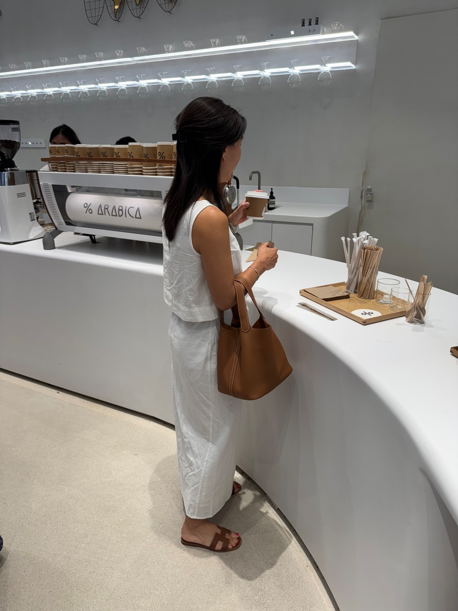 Cute linen set you will wear every summer.

#linenset #whitelinen #matchingset #coffeeoutfit #lunchoutfit #daydate #hermes #picotin #oransandals #summeroutfit #ootd #vacationoutfit 

#LTKsale #LTKsummer #LTKstyletip