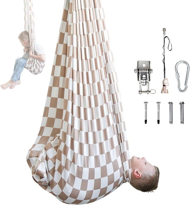 Bouncee Sensory Swing I 55"x60" Indoor or Outdoor Hammock I Special Needs I Autism Sensory I Rela... | Amazon (US)