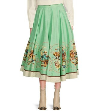 Double D Ranch Mitchell Gallery Western Print A-Line Skirt | Dillard's | Dillard's