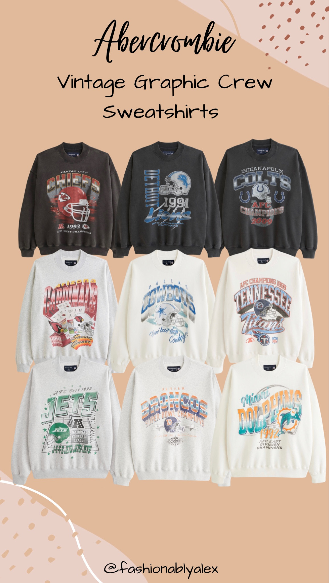 These A&F Crewneck sweatshirts are SO soft and perfect for lounging, running errands, etc. They are Men’s so they give the perfect oversized fit! 

#LTKSeasonal #LTKsalealert #LTKmidsize