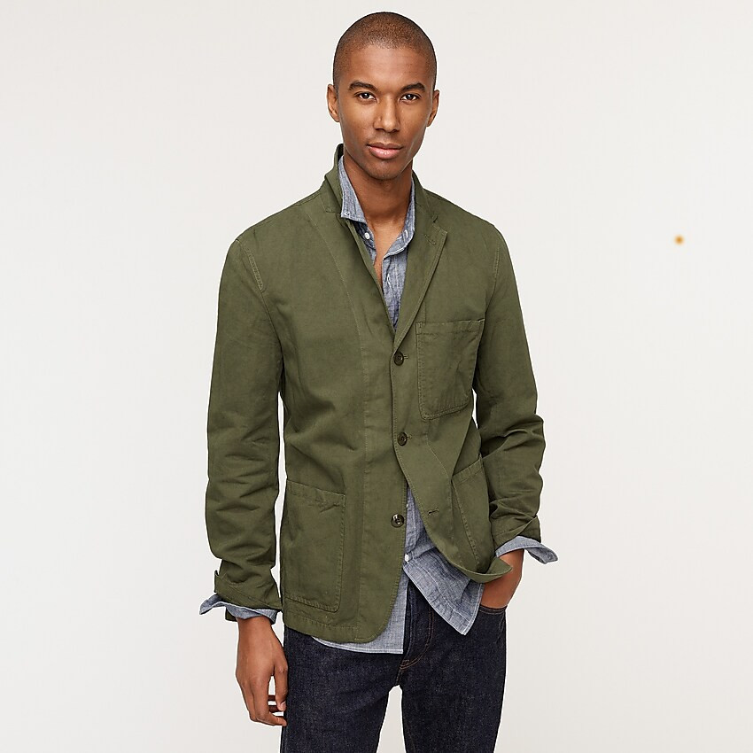 Wallace & Barnes Slim-fit chore blazer in cotton-linen | J. Crew US
