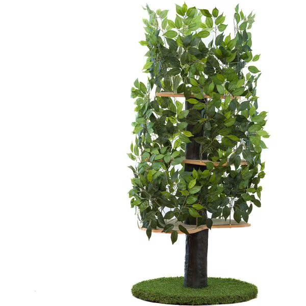 On2Pets 60-in Large Round Modern Cat Tree, Green | Chewy.com