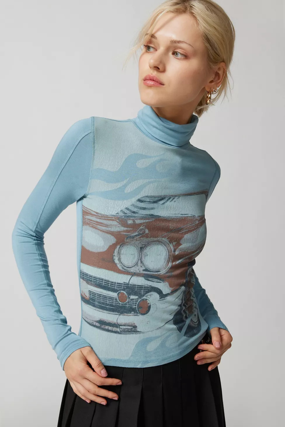 UO Sierra Car Turtleneck Top | Urban Outfitters (US and RoW)