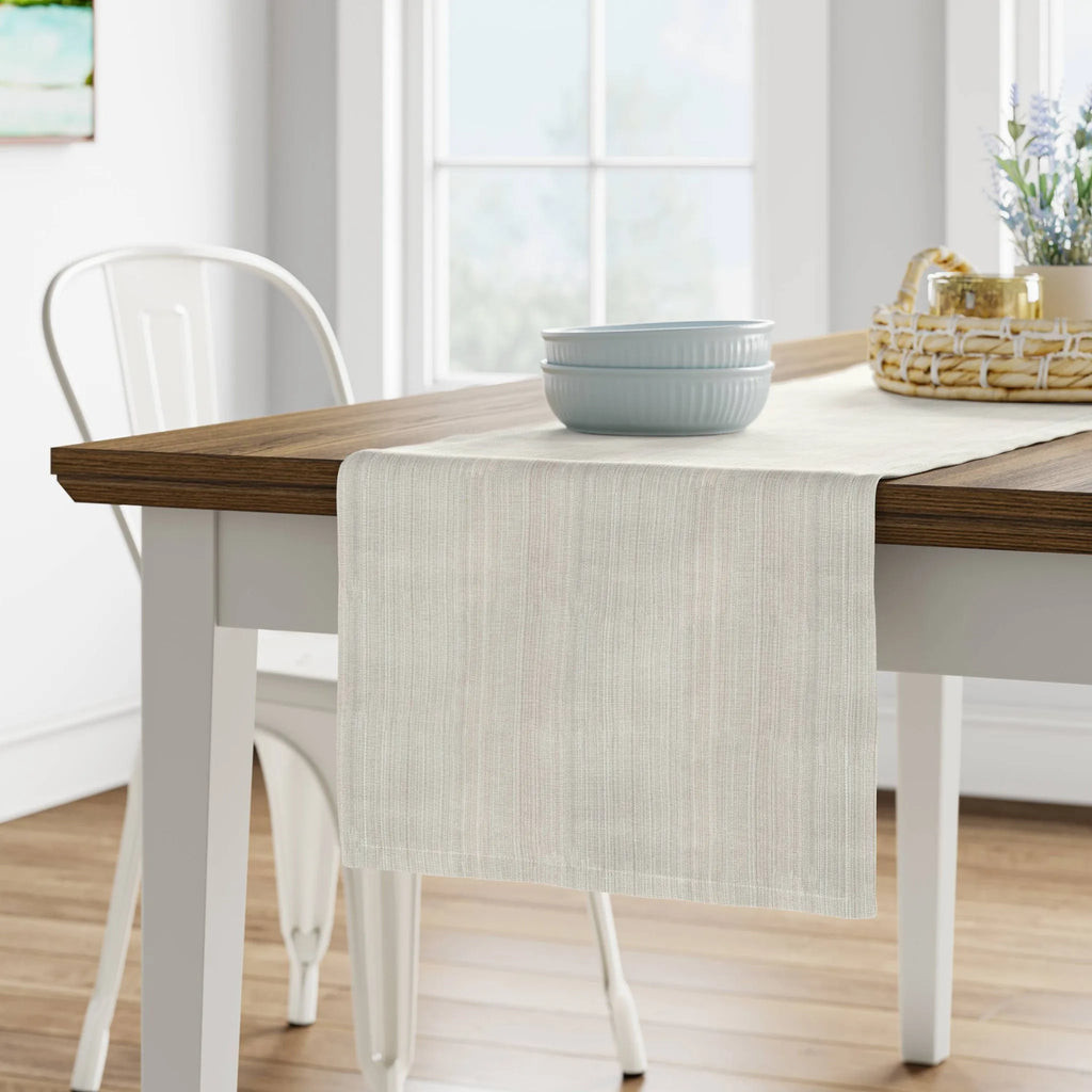 Threshold 72"" x 14"" Cotton Solid Table Runner White | REBEL (formerly Rebelstork)