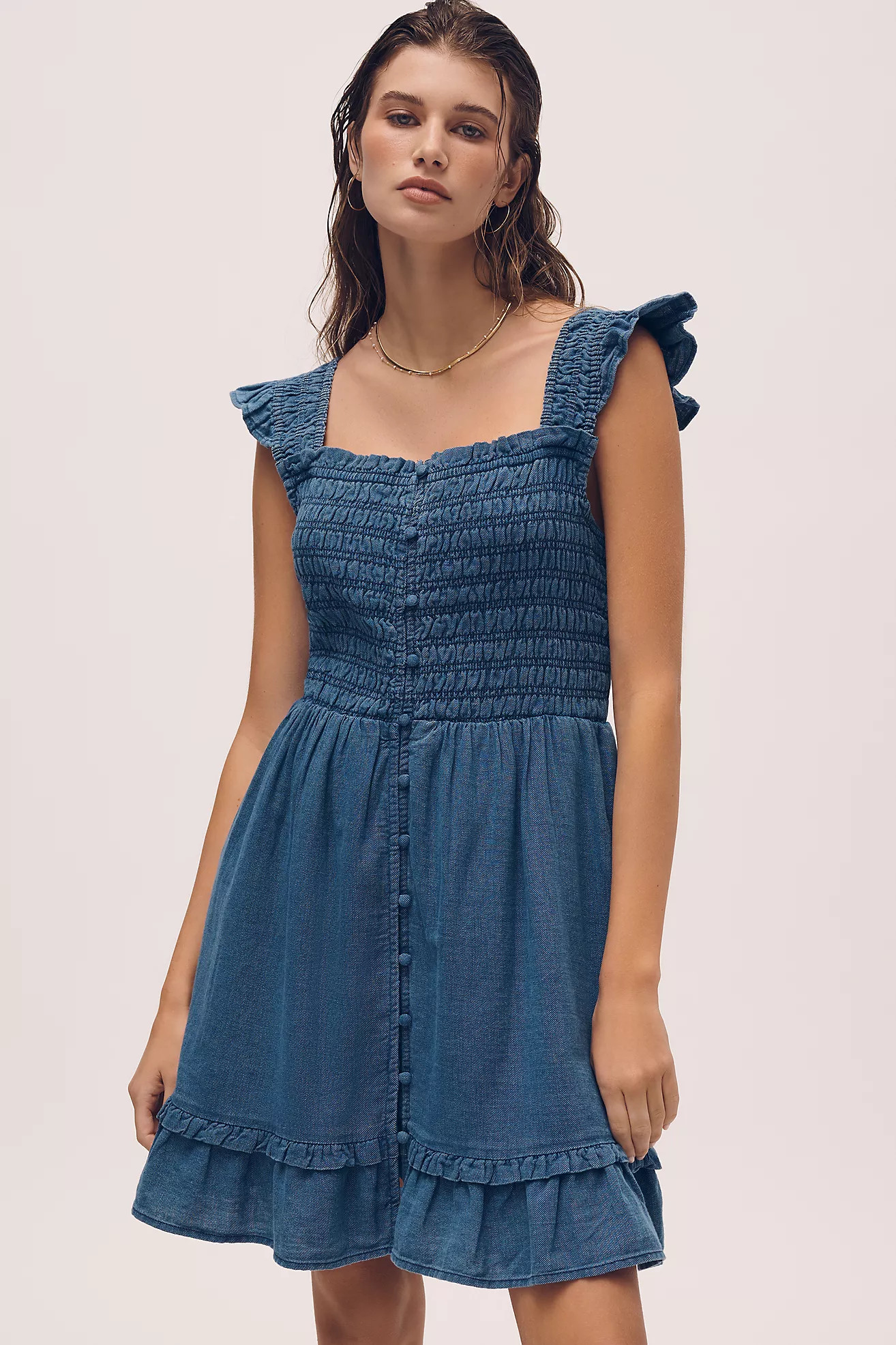 Peregrine Cotton Mini Dress | Anthropologie (US)