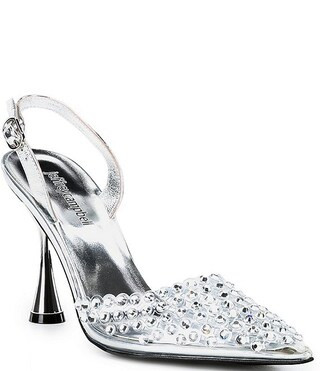 Jeffrey Campbell Shiner Rhinestone Embellished Slingback Pumps | Dillard's | Dillard's