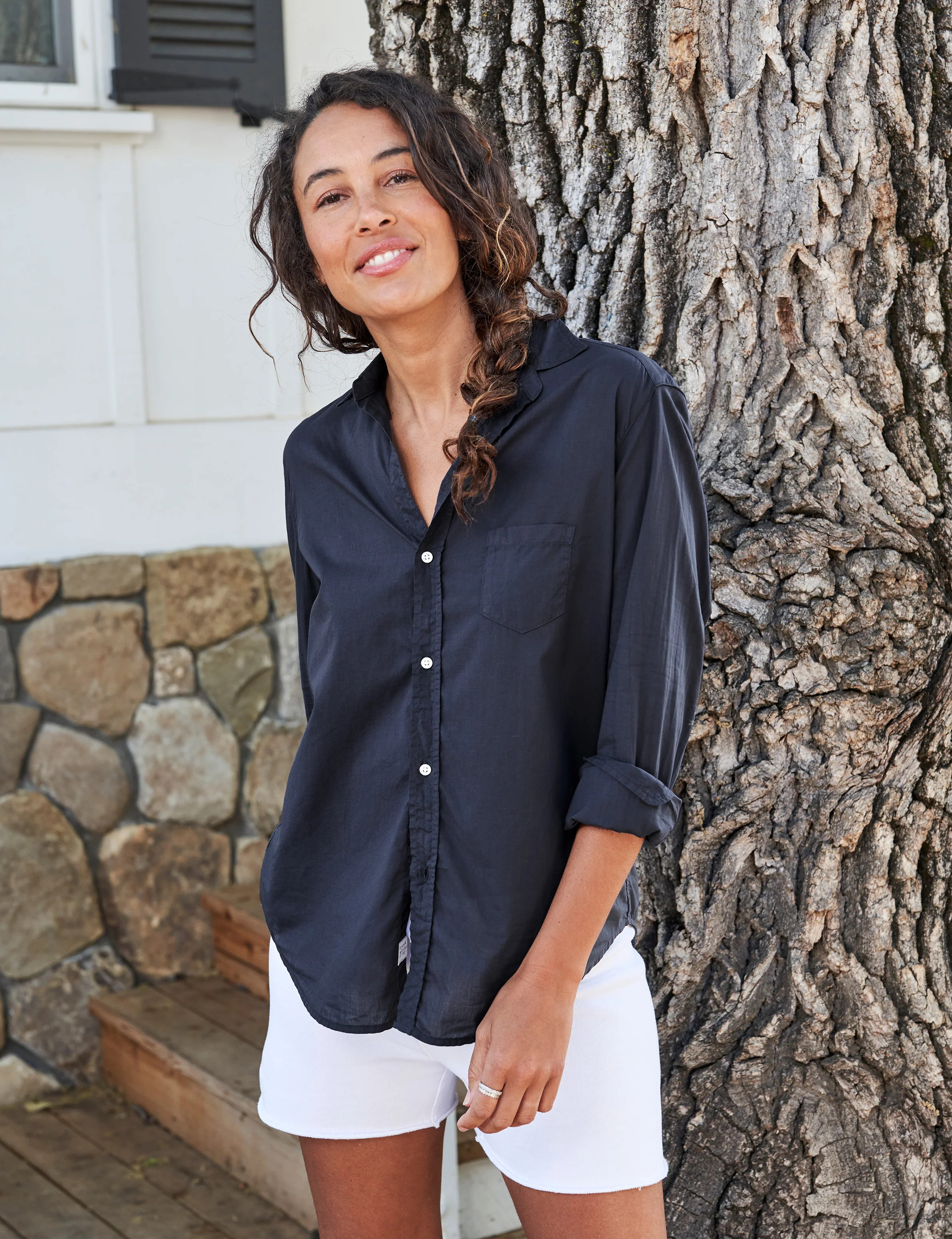 EILEEN Navy, Featherweight | Frank & Eileen