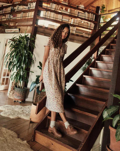 The Dawn Dress | Sand Anemone Vine (Pockets) | Christy Dawn