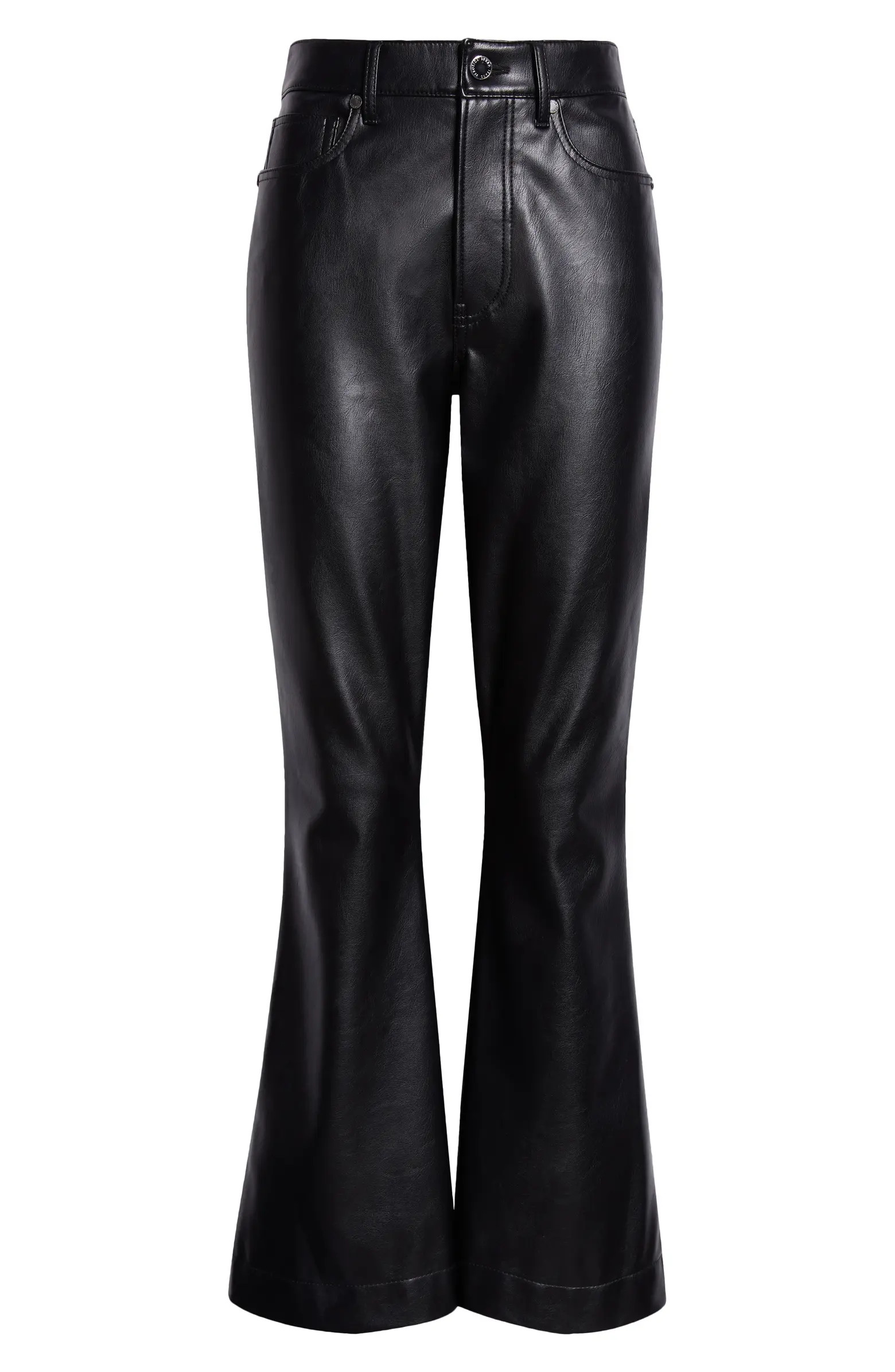 Veronica Beard Carson Ankle Flare Faux Leather Pants | Nordstrom | Nordstrom