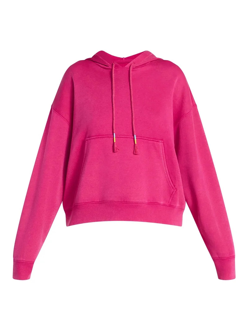No Boundaries Washed Fleece Pullover Hoodie, Women's XXS-XXL | Walmart (US)