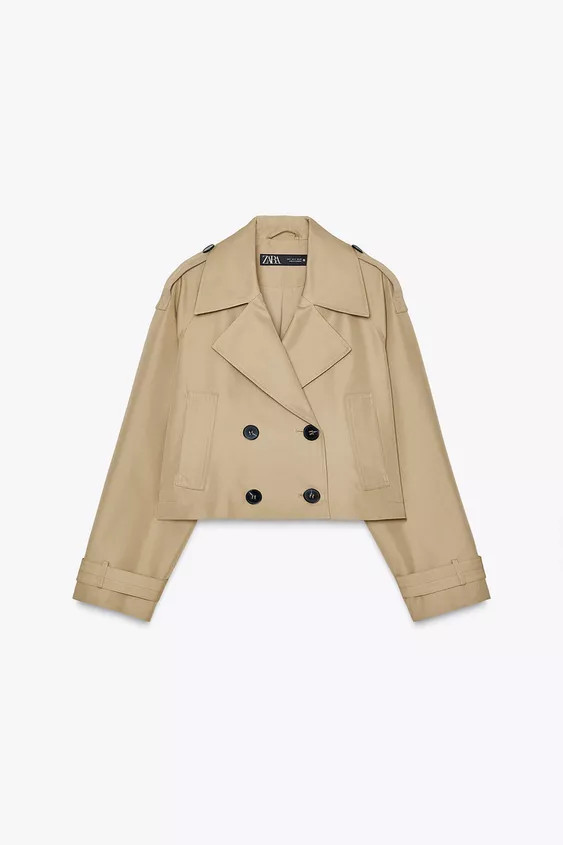 SHORT DOUBLE-BREASTED JACKET | Zara UK
