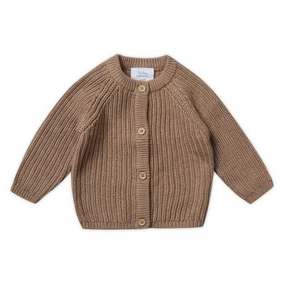 Stellou & Friends 100% Cotton Chunky Ribbed Knitted Cardigan for Boys & Girls Ages 0-6 Years | Target
