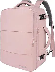 Taygeer Travel Backpack for Women, Carry On Backpack with USB Charging Port & Shoe Pouch, TSA 15.... | Amazon (US)