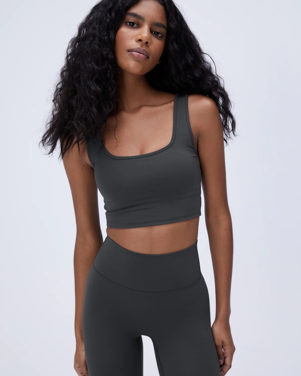 Ultimate Square Neck Bra - Graphite Grey | Adanola UK