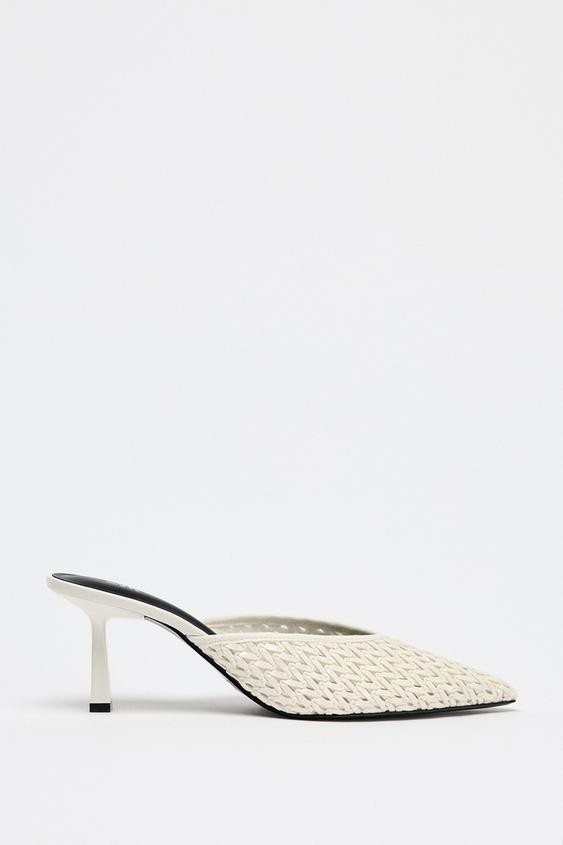 BRAIDED SLINGBACK HEELS | Zara US
