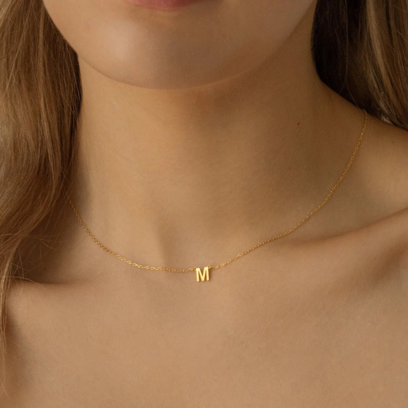 Custom Alice Dainty Initial Necklace | Caitlyn Minimalist | Caitlyn Minimalist