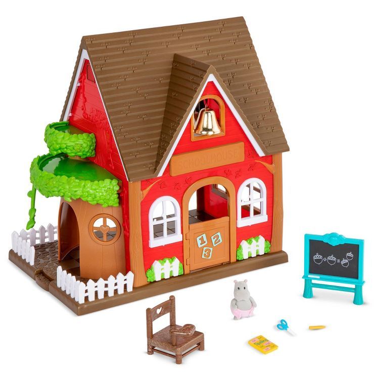 Li'l Woodzeez Toy School with Miniature Figurine 8pc - Woodland Schoolhouse Playset | Target