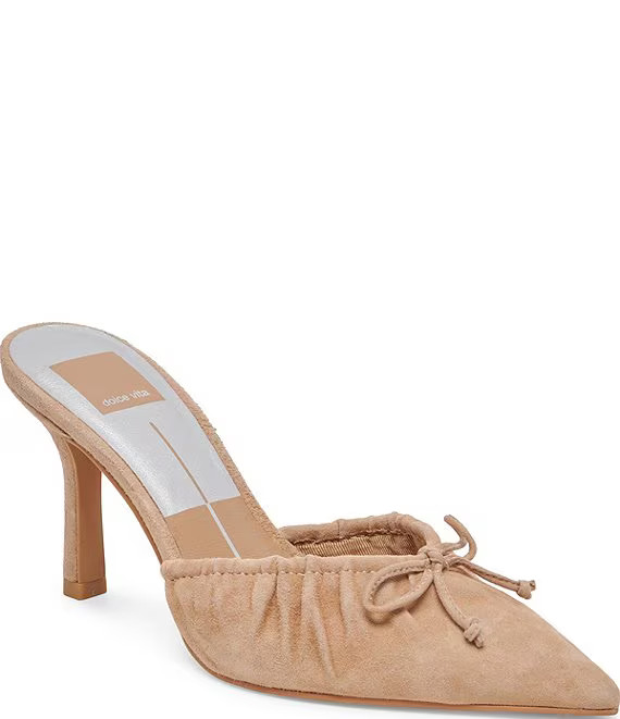 Dolce Vita Kairi Suede Bow Mules | Dillard's | Dillard's