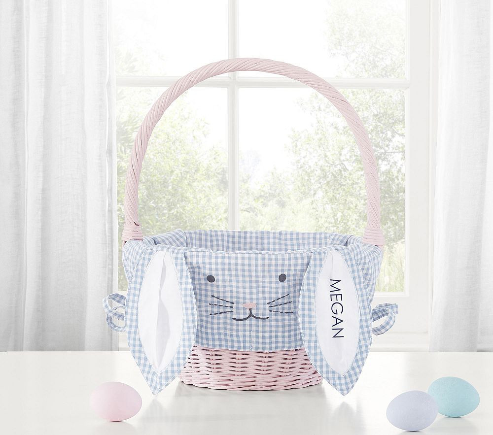 Chambray Gingham Bunny Face Sabrina Pink Small Bundle | Pottery Barn Kids