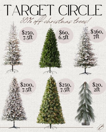 50% off Christmas Trees with Target circle !!

#LTKhome #LTKSeasonal #LTKHoliday