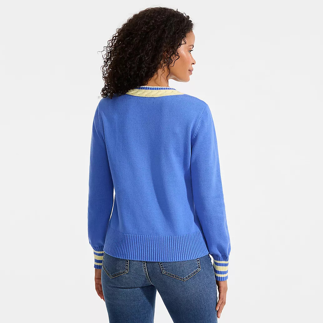 Women's Drifter Set in Sleeve Vneck Sweater | Lands' End (US)