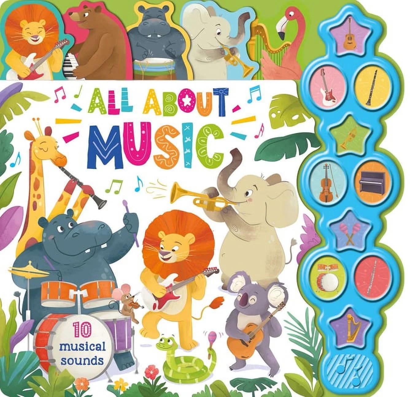 All About Music : Interactive Children's Sound Book with 10 Buttons (Board book) | Walmart (US)
