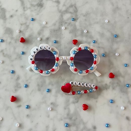 Personalized 4th of July Flower Sunglasses | Strand.Up | Strand.Up