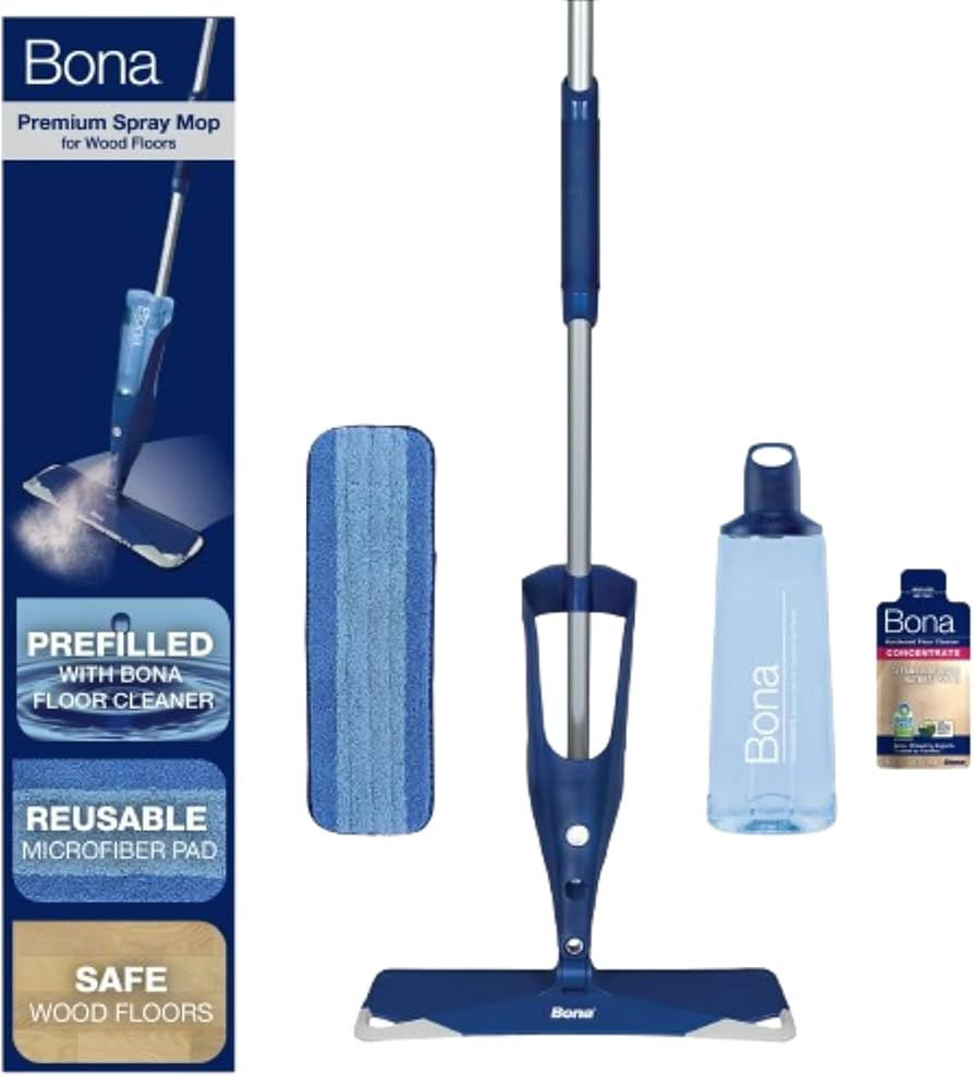 Bona Hardwood Floor Premium Spray Mop - Includes Wood Floor Cleaning Concentrate and Machine Wash... | Amazon (US)