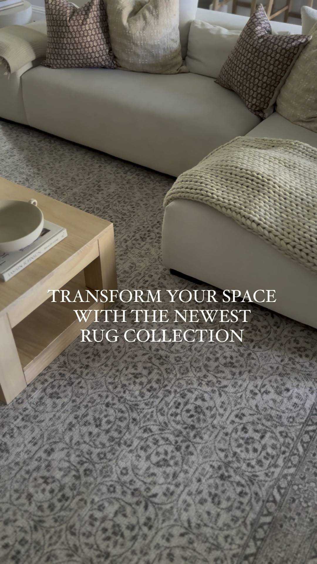 Area rug 
Coffee table 
Home decor 
Living room 


#LTKHome #LTKVideo #LTKSaleAlert