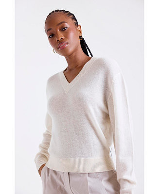 1982 Women's Vee V-Neck 100% Cashmere Sweater - Macy's | Macy's