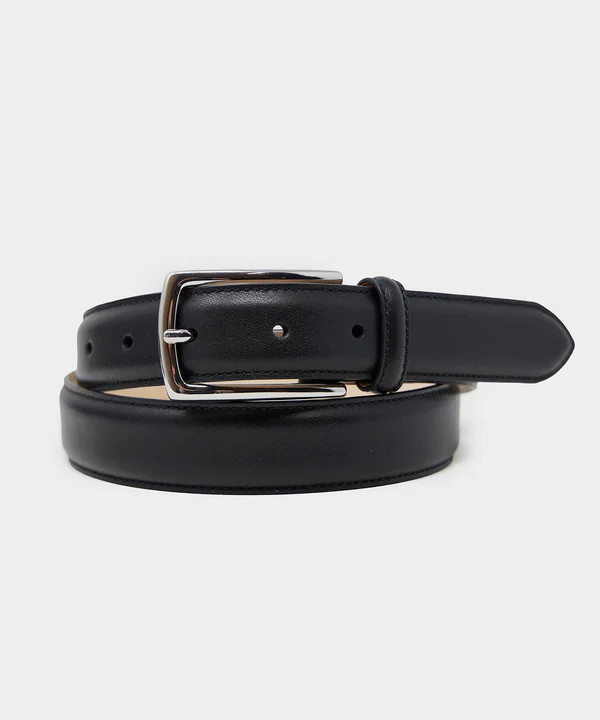Classic Leather Dress Belt in Black | Todd Snyder