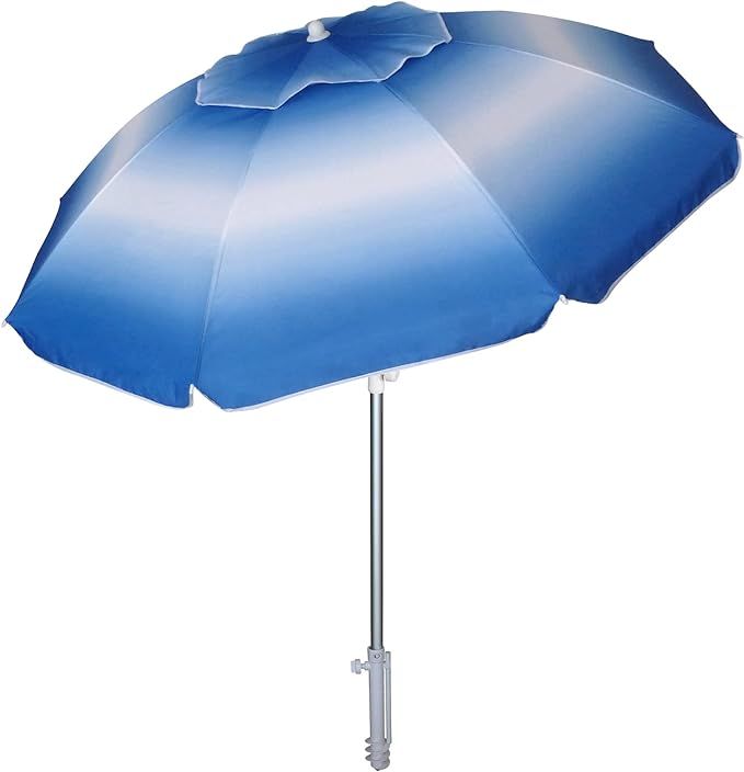 AMMSUN 6.5 ft Beach Umbrella with Sand Anchor,Portable Beach Umbrellas for Sand Heavy Duty Wind,U... | Amazon (US)