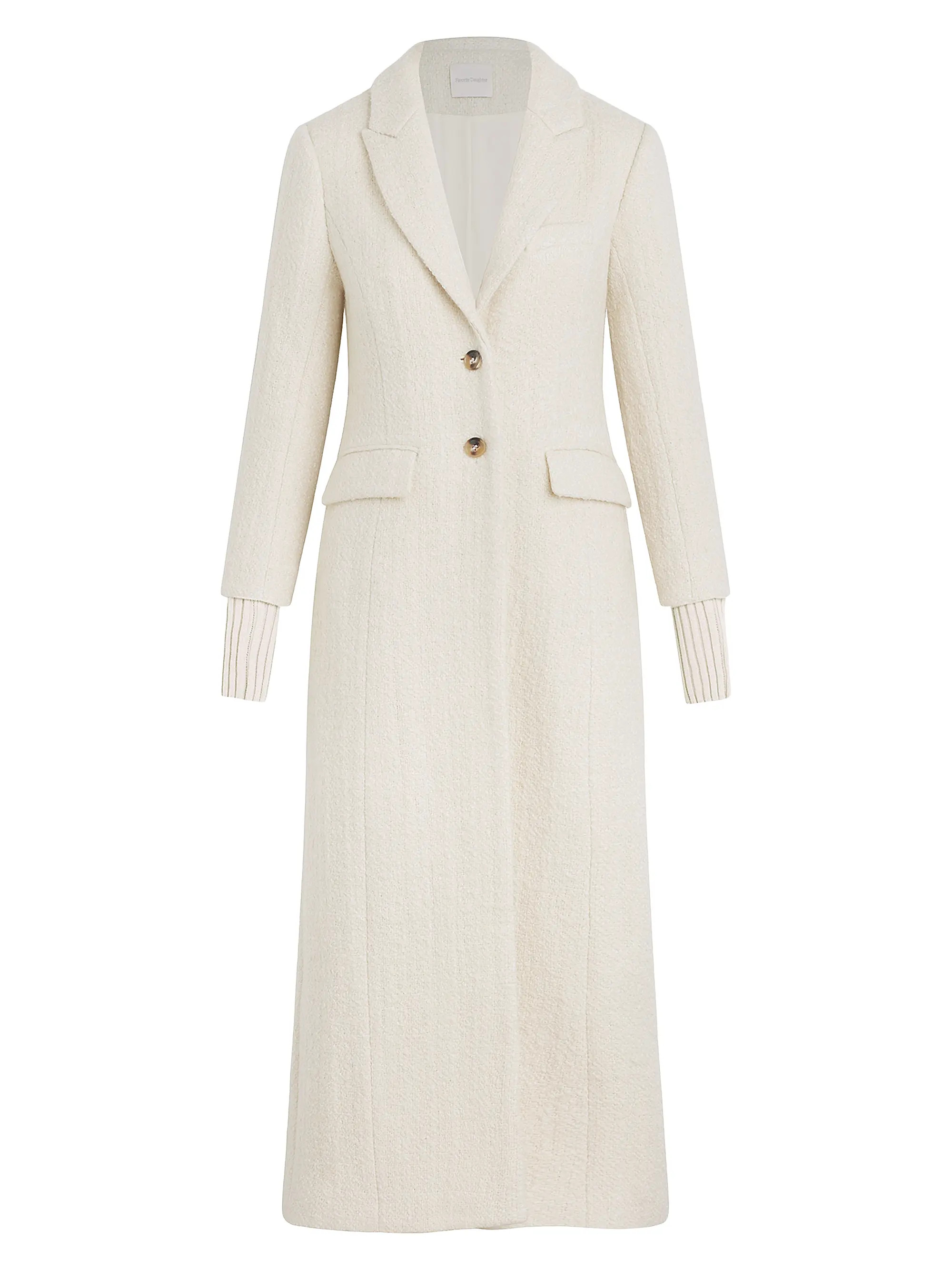 Favorite Daughter The City Wool-Blend Single-Breasted Coat | Saks Fifth Avenue | Saks Fifth Avenue