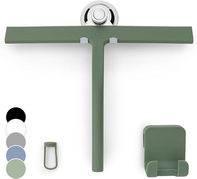 GÜTEWERK Shower Squeegee for Glass Doors, Squeegee for Shower Glass Door, Rubber Shower Squeegee... | Amazon (US)