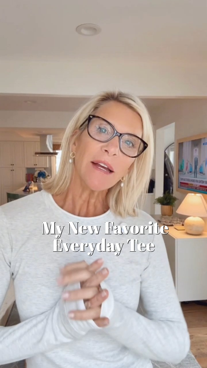 If you’ve been hunting for a tee that’s not too tight and not too big — this is it. A little layered look, great thick material, and the cuffs sticking out just make it so good. I sized up for an easy fit, and I’m obsessed with this brown + pink combo. 

 #LTKHoliday #LTKdayinmylife #LTKootd