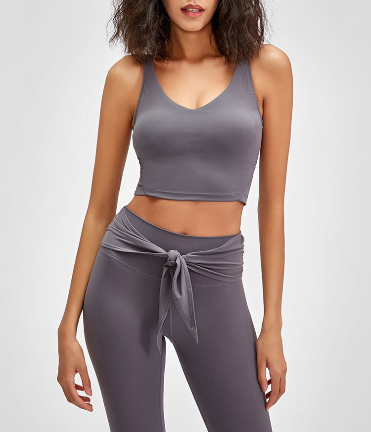 L-89 Tank Women Yoga Bra Shirts Sports Vest Fitness Tops Sexy Underwear Solid Color Lady Tops wit... | DHGate