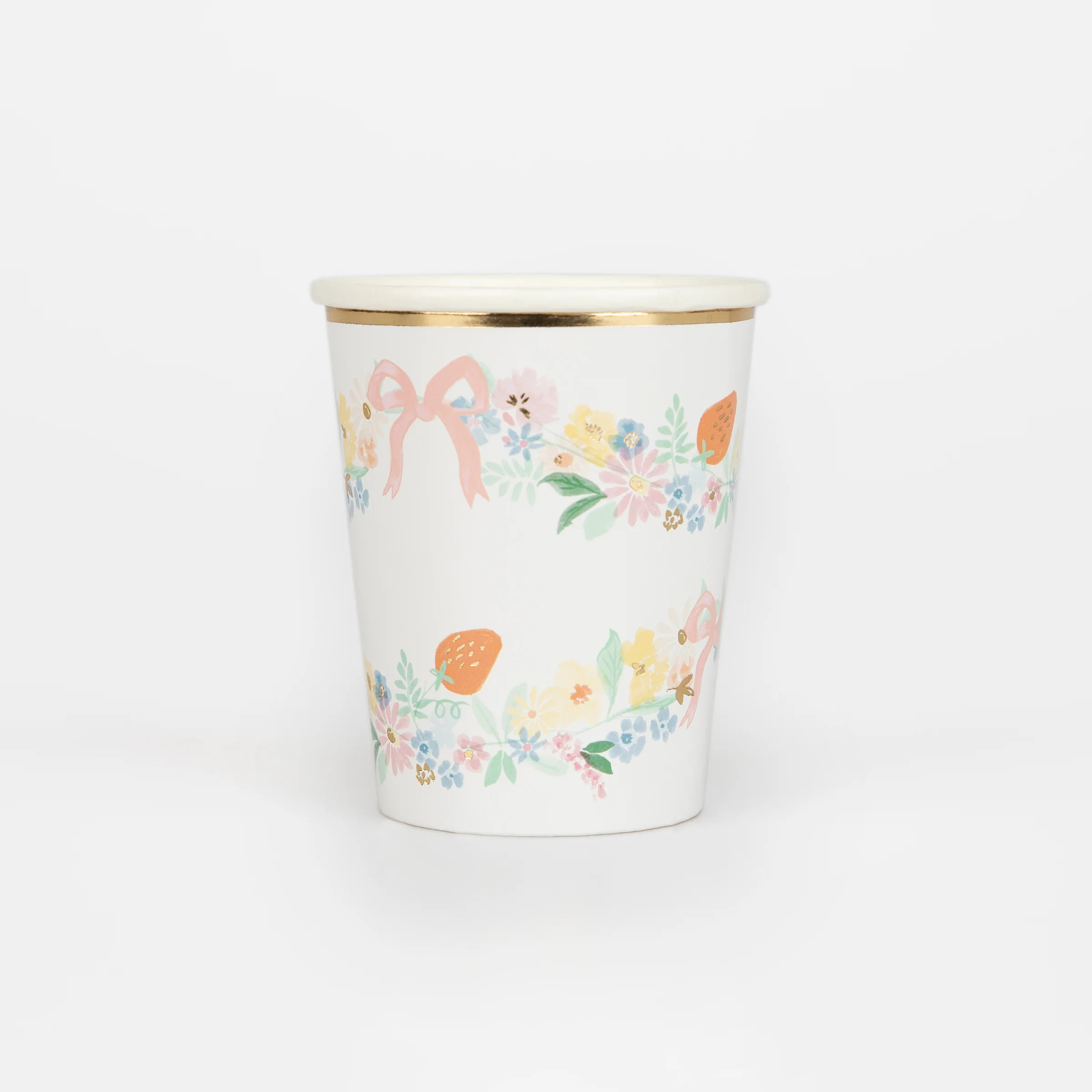Elegant Floral Cups (x 8) | Meri Meri