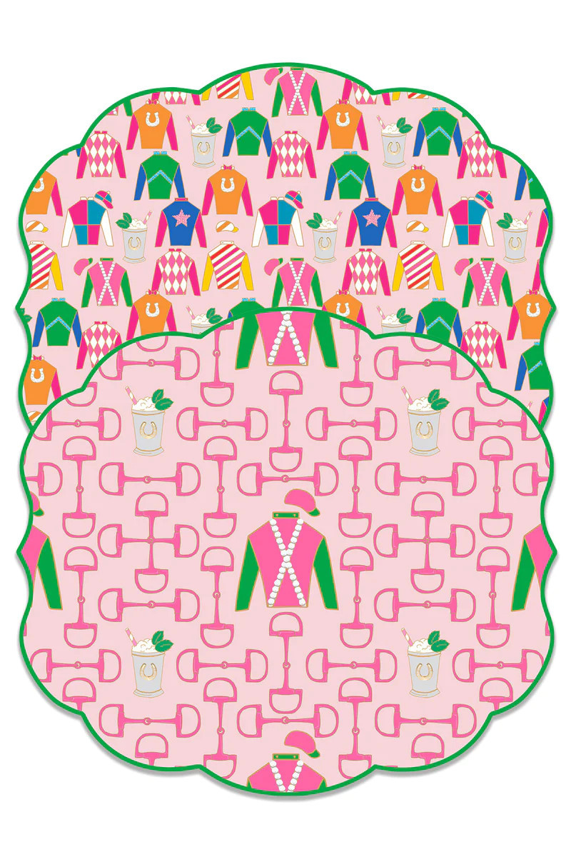 Derby Party Double-Sided Paper Placemats (Set of 12) | CANVAS