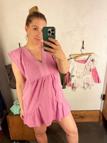 I did a little shopping yesterday and I loveddddd this pink dress from Anthropologie! I feel like it would be such an easy dress to throw on during the summer - errands, pool day, beach day, meet up with some friends…it is super versatile. I’m wearing my normal size. It also has added length in the back to make sure that booty is covered 🙌🏻

Summer dress / summer look / spring look / Anthropologie / spring outfit 

#LTKSeasonal #LTKstyletip #LTKfindsunder100