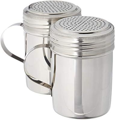 Great Credentials Stainless Steel Versatile Dredge Shaker, Salt, Sugar, Shakers 10 Oz. Each Set o... | Amazon (US)