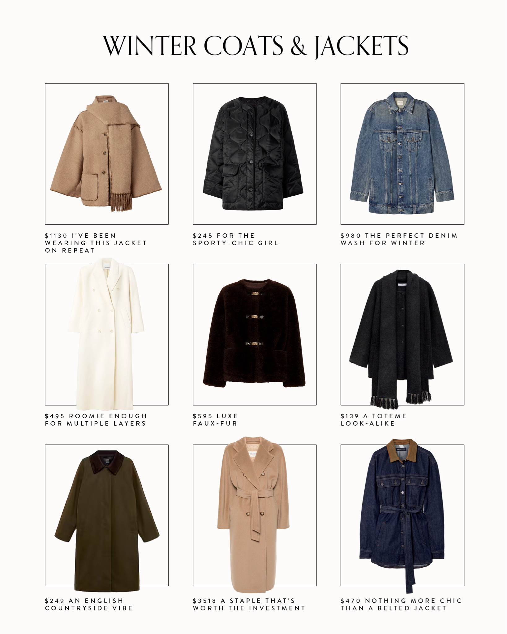 Winter Coats & Jackets

#LTKSeasonal #LTKStyleTip