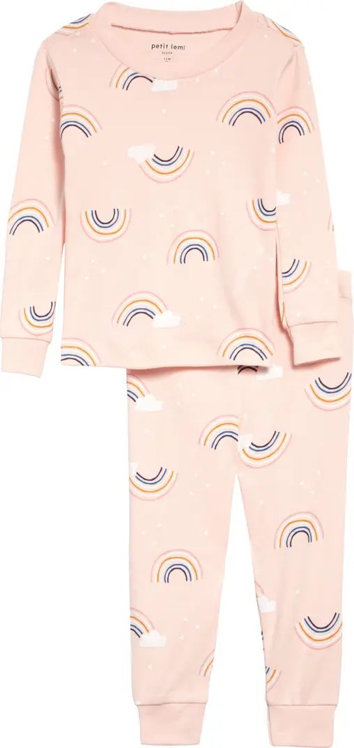 Print Fitted Two-Piece Pajamas | Nordstrom Rack