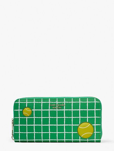 courtside zip-around tennis continental wallet | Kate Spade (US)