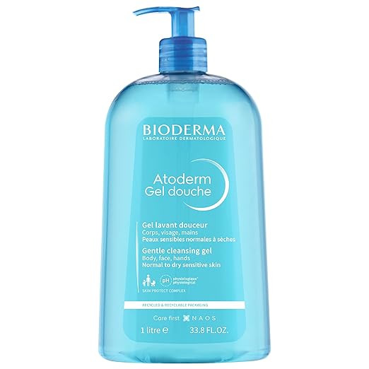 Bioderma - Atoderm - Hydrating Shower Gel - Moisturizing Face and Body Cleanser - Body Wash for N... | Amazon (US)