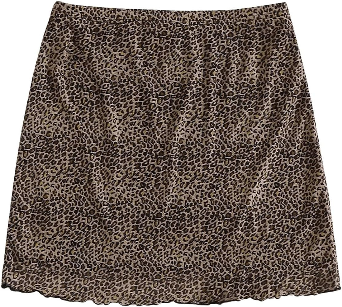 Floerns Women's Stretchy Elastic Waist Print Boho Mini Skirt | Amazon (US)