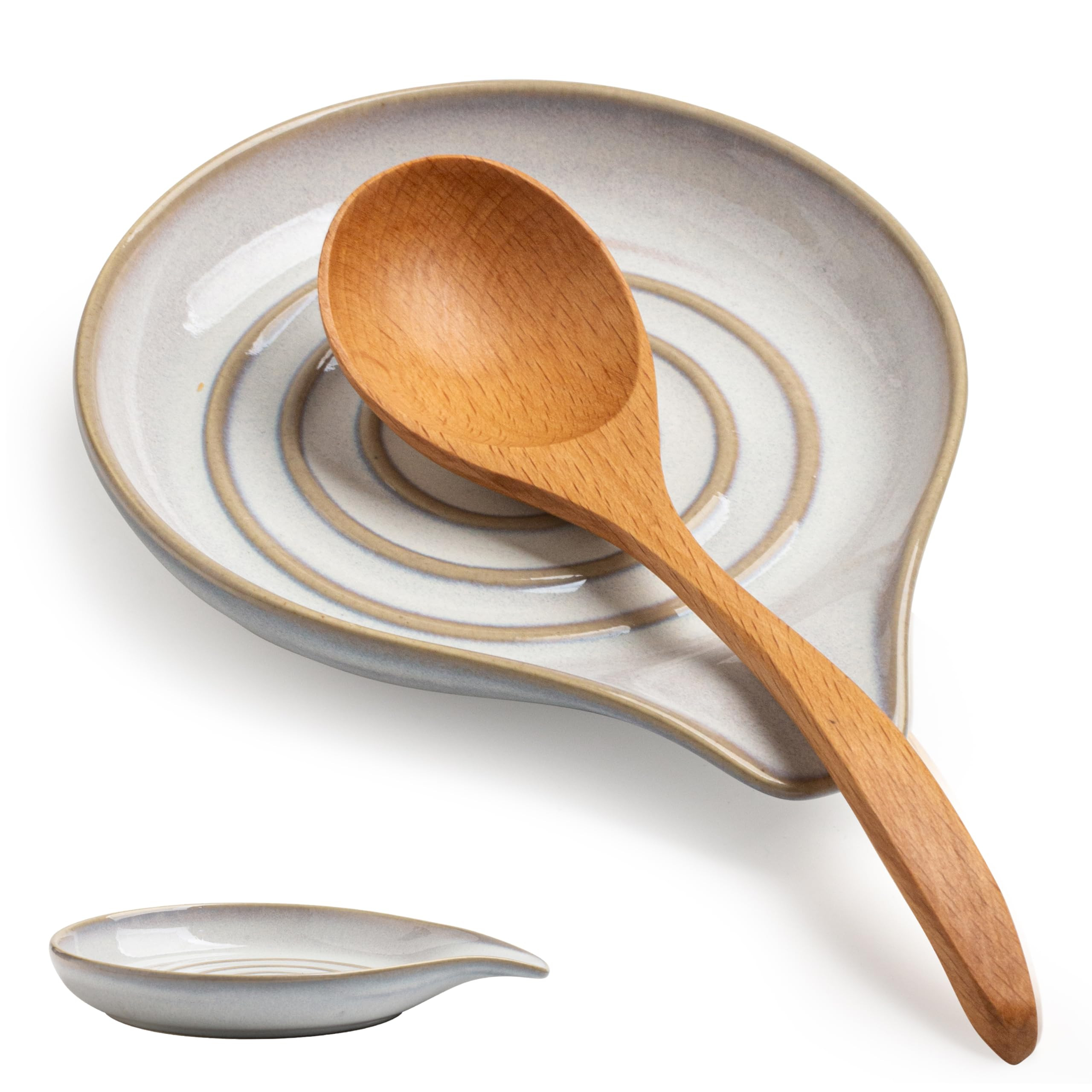 Ceramic Spoon Rest for Stove Top, Large Spoon Holder for Kitchen Counter, Heat-Resistant & Easy t... | Amazon (US)