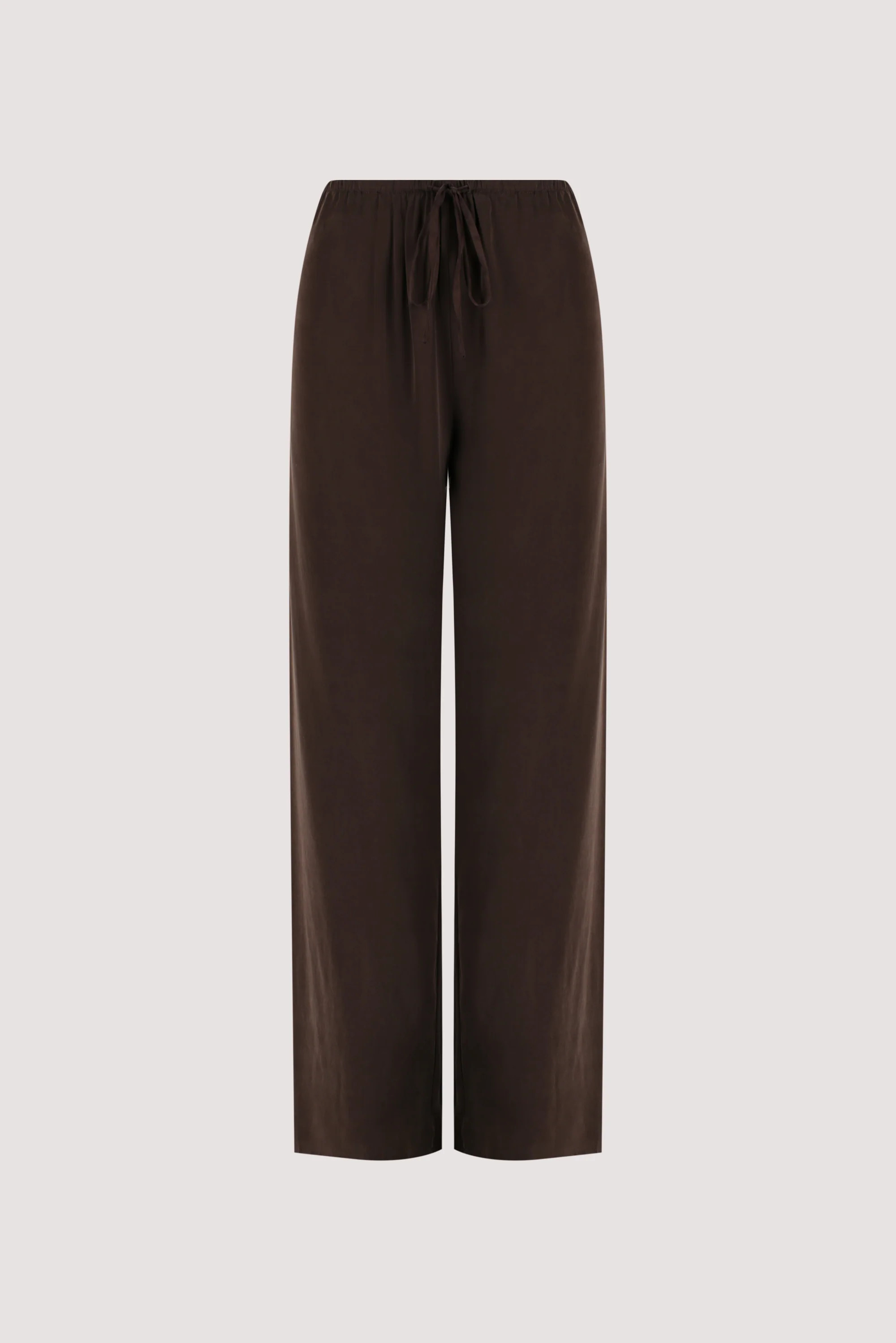 PERCY BITTER CHOC SILK PANT | DISSH