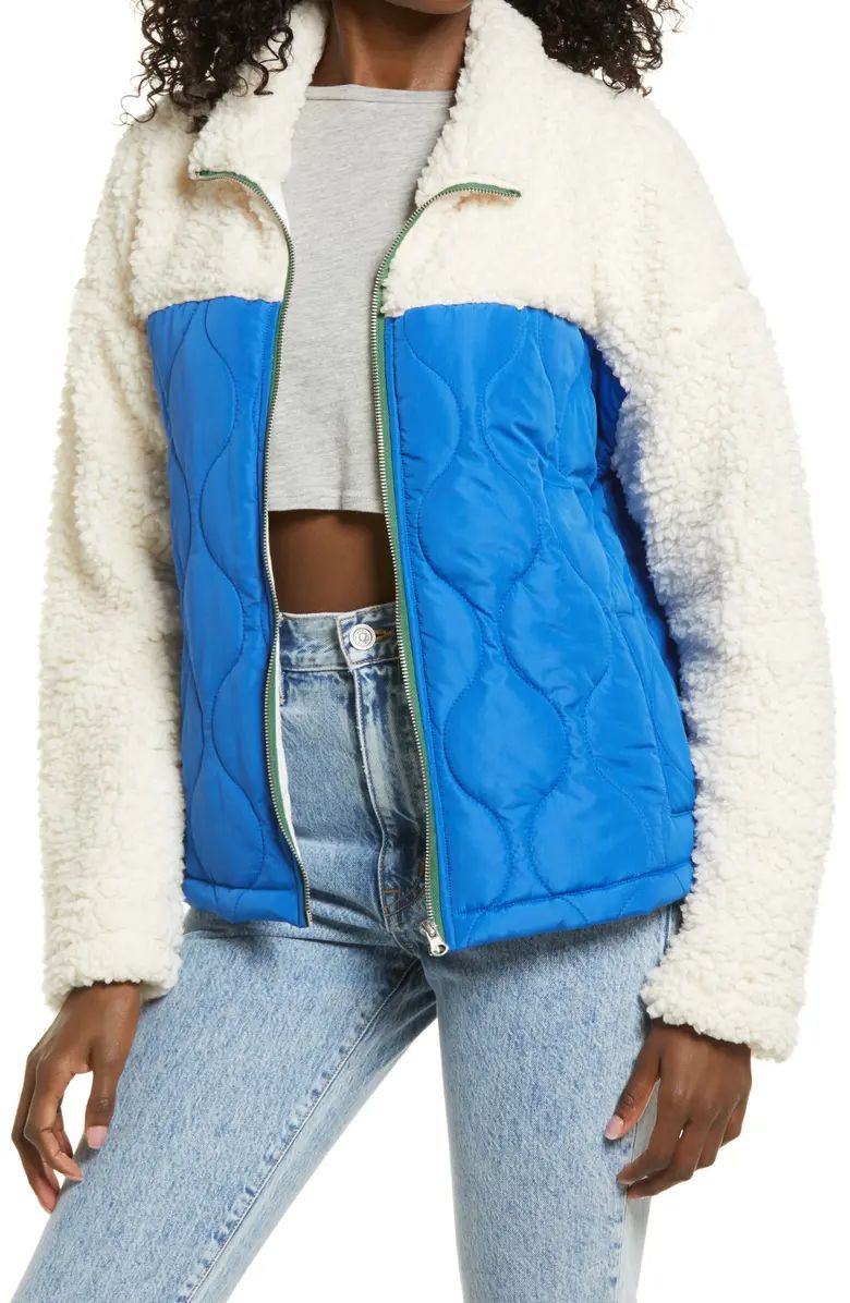 Mix Media Fleece Jacket | Nordstrom