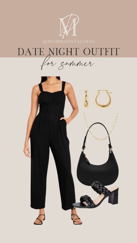 Summer outfit for date night idea!! This jumpsuit would be perfect for date night or girls night out this summer!! summer date night look, summer girls night out look, petite friendly jumpsuit

#LTKStyleTip #LTKFindsUnder50 #LTKSeasonal