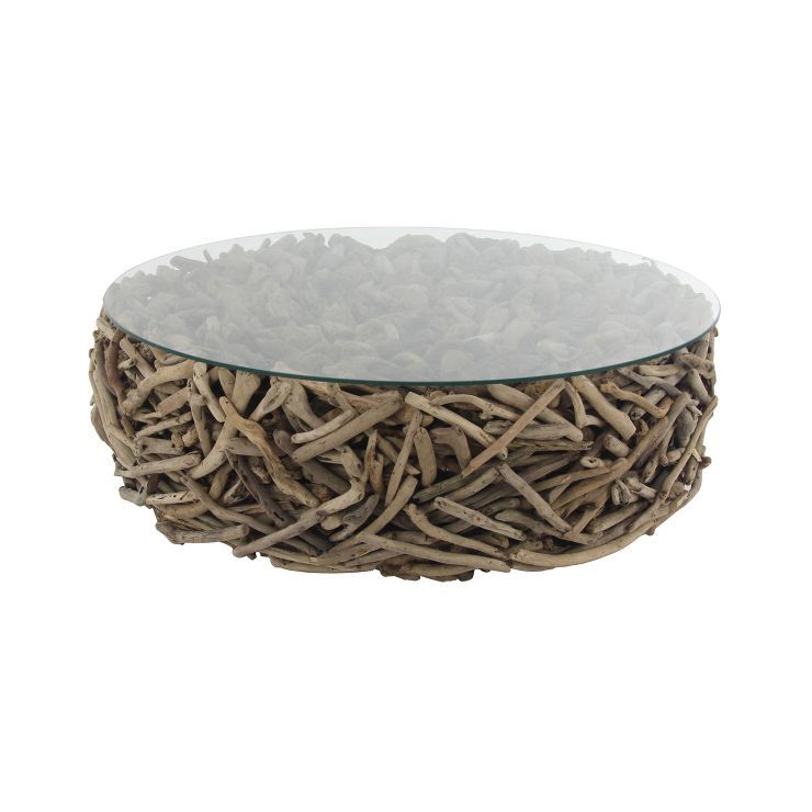 Contemporary Driftwood Coffee Table Brown - Olivia & May | Target